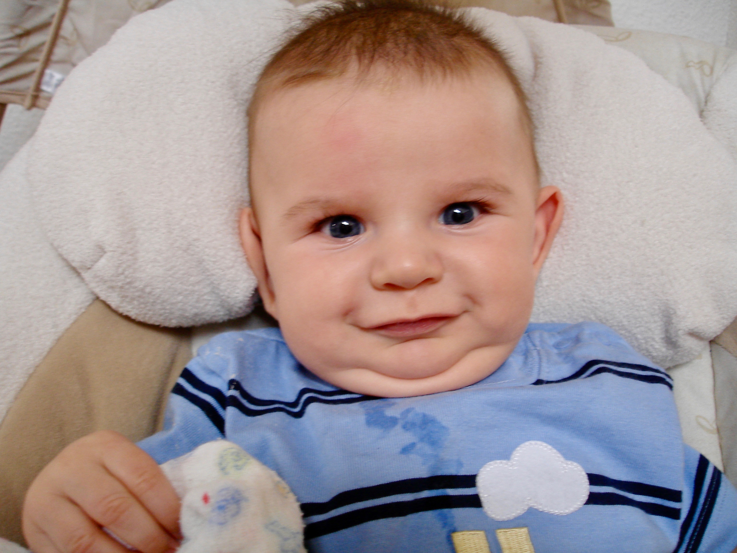 Photo of Caedmon at a few months old
