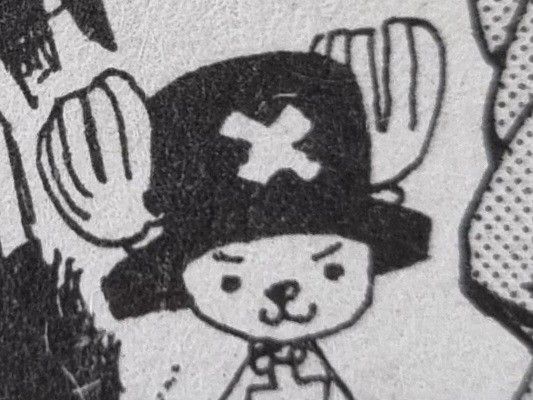 Chopper, the reindeer doctor from the anime One Piece, looking smug